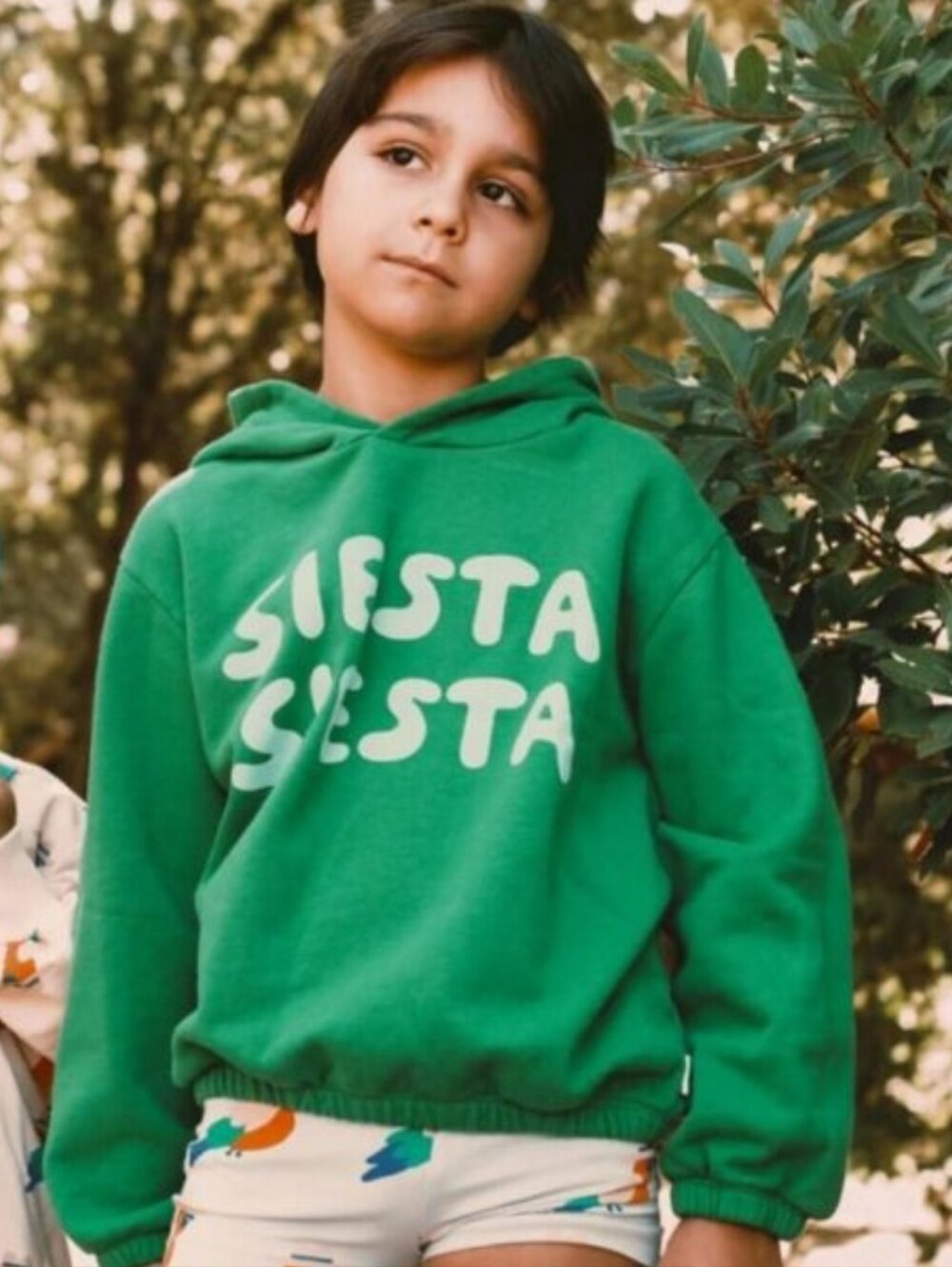 Tinycottons Kids Green 'Siesta' Hoodie Organic Cotton